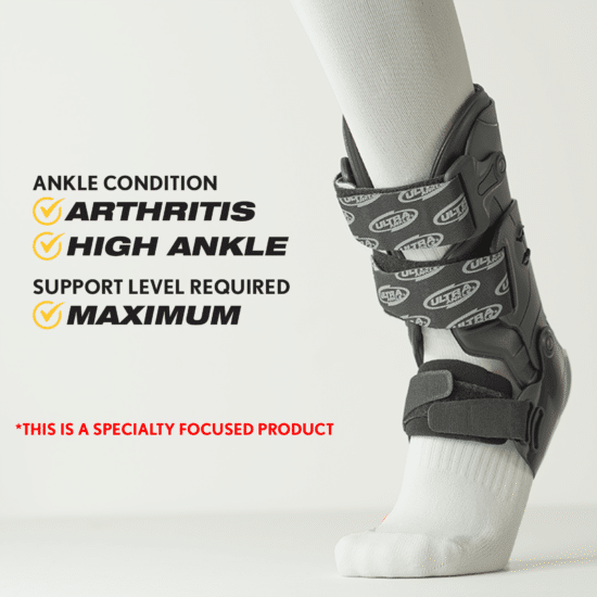 ultra cts-ankle brace-ankle arthritis-high ankle sprain