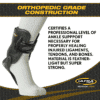 The Ultra Ankle Ultra High-5® ankle brace is designed to provide maximum support and protection for individuals dealing with chronic ankle instability, ankle arthritis, or recovering from moderate to severe ankle injuries.
