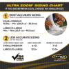 ultra ankle-ultra zoom-ankle brace-sizing chart