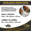 ultra ankle-ultra zoom-ankle brace-sizing chart-no shoes