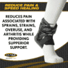 ultra ankle-ultra zoom-white ankle brace-reduce pain-speed recovery