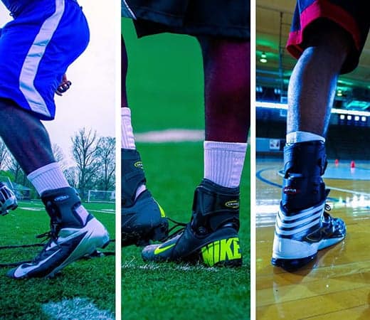 athletes ankle braces