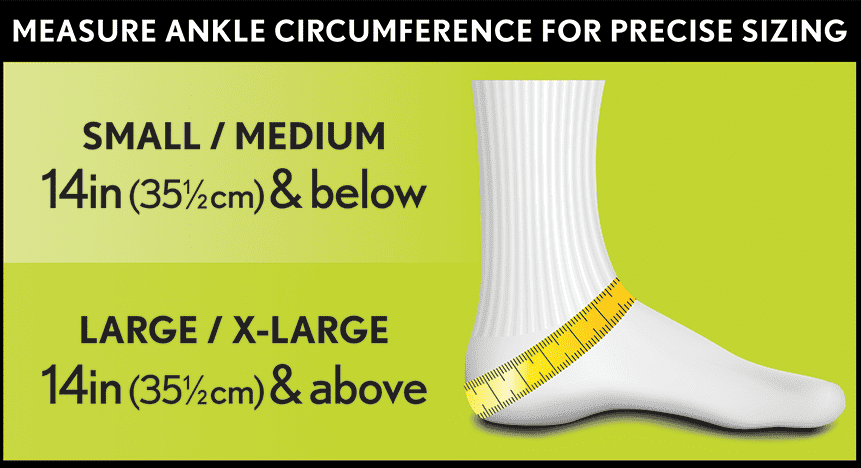 Aso Ankle Brace Size Chart