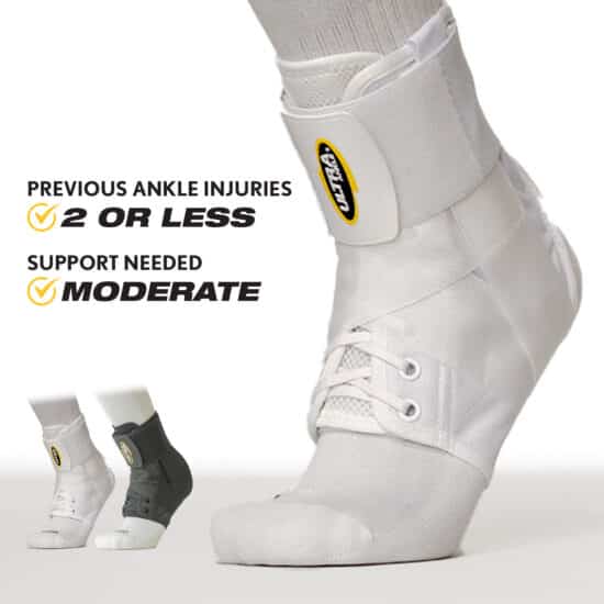 The Ultra 360® locks your ankle in place while the figure-8 straps provide 360º of ankle support to help heal from ankle injury and to prevent excessive ankle rolling. The multi-adjustable design allows you to customize your level of support while you heal.