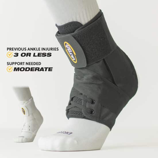The Ultra 360® locks your ankle in place while the figure-8 straps provide 360º of ankle support to help heal from ankle injury and to prevent excessive ankle rolling. The multi-adjustable design allows you to customize your level of support while you heal.