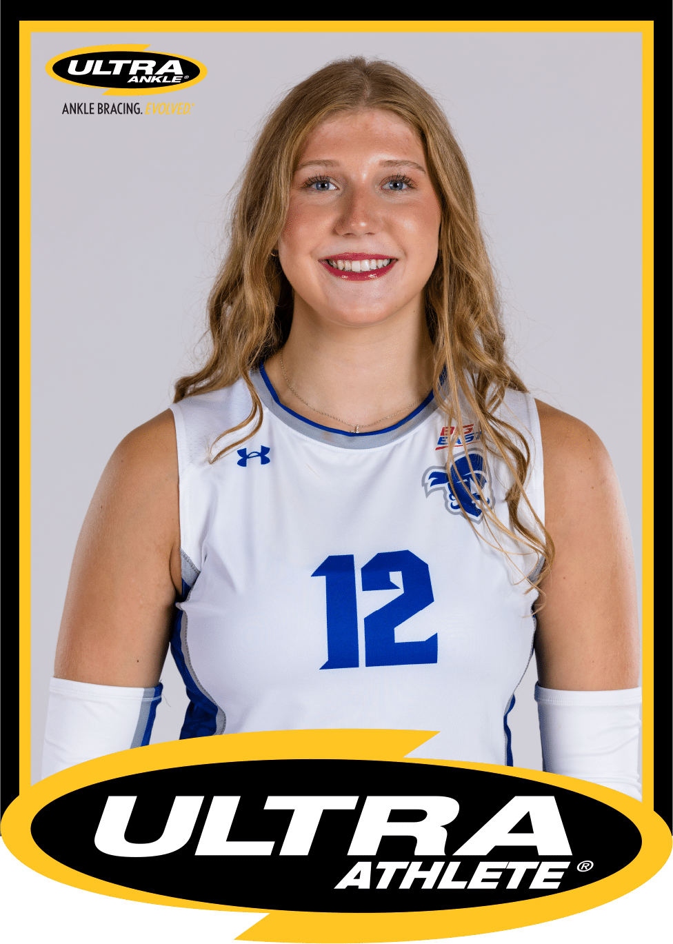 kennedy horn-seton hall volleyball-ultra ankle-ultra zoom-ankle brace
